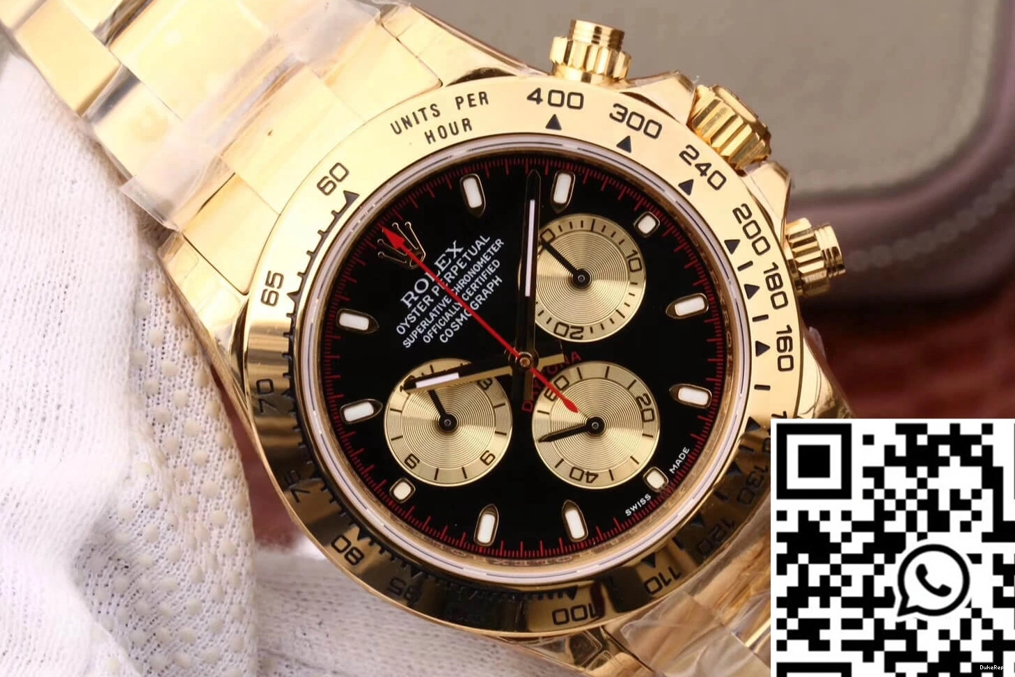 Black Rolex Cosmograph Daytona JH M116508-0009 Dial Factory 0309